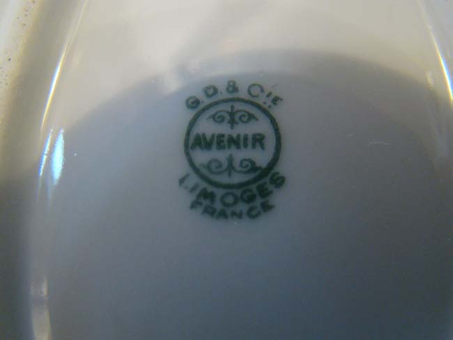 A beautiful large (16") French Limoges bone china serving platter circa 1880 — image 2